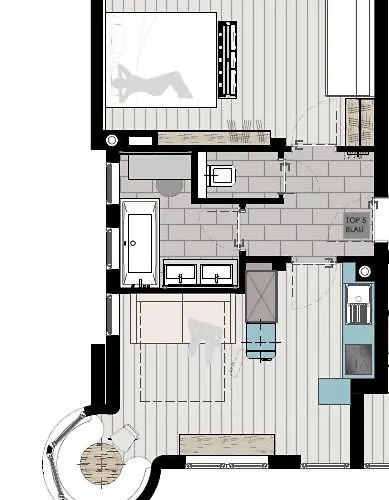 Apartment Dahuam In Mit Balkoniterrasse