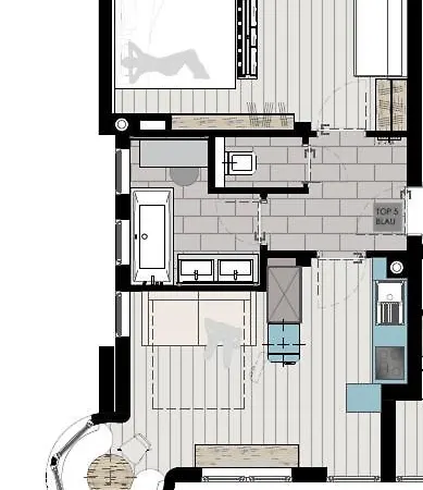 Apartment Dahuam In Mit Balkoniterrasse