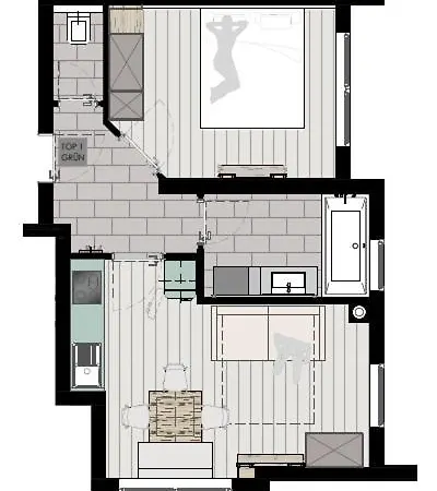 Apartment Dahuam In Mit Balkoniterrasse *